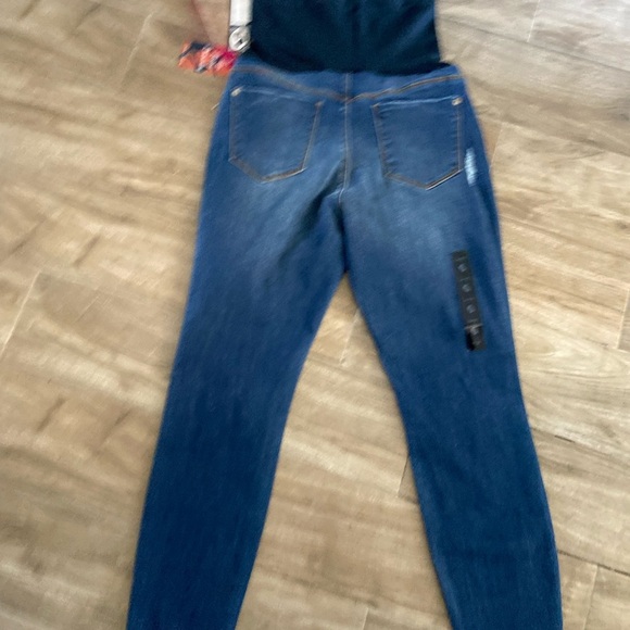 Indigo Poppy gray ankle skinny Maternity jeans - Picture 12 of 16